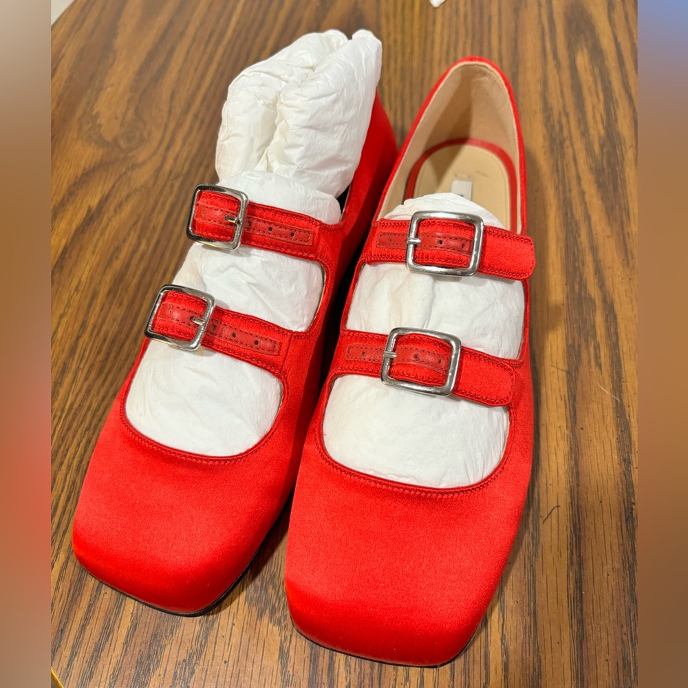 🌹 RARE Sandy Liang MJ Double Strap- 37